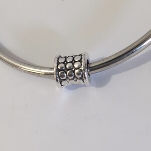 Silver Spacer Charm for Pandora Style Bracelet
